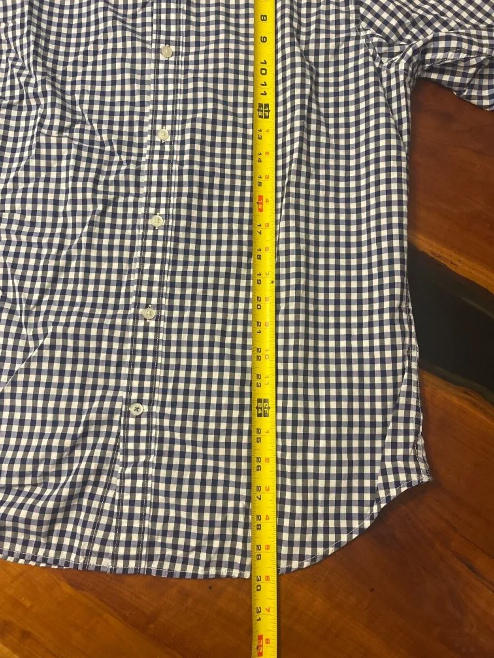 Banana Republic Custom 078 Wash Shirt Grant Fit Blue Sz Large